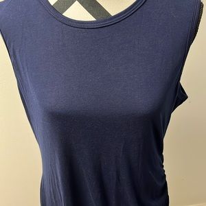 Navy lined sleeveless dress size XL